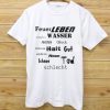 German word Cloud T-Shirt