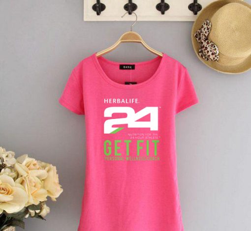 HERBALIFE 24 FIT PINK T-SHIRT