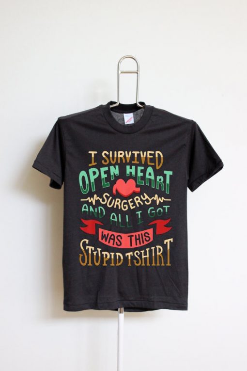 I Survived Open Heart Surgery Funny Recovery Mode Unisex T-Shirt