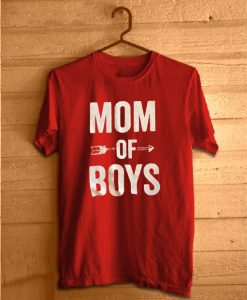 MOM of Boys Red T shirts