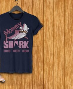 Mommy Shark blue naval Shirt