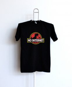 No Internet T-Rex Dinosaur Game tshirts
