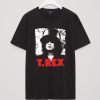 T Rex- The Slider on a black shirt