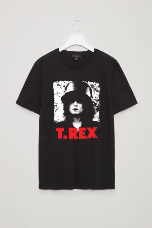 T Rex- The Slider on a black shirt