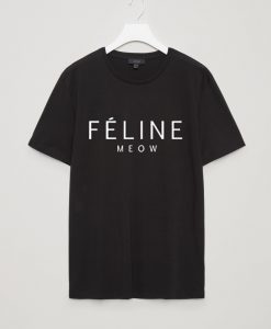 TeeIsland Feline Meow T Shirt
