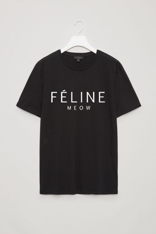TeeIsland Feline Meow T Shirt