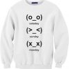 cute emoji days Sweatshirt