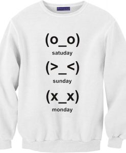 cute emoji days Sweatshirt
