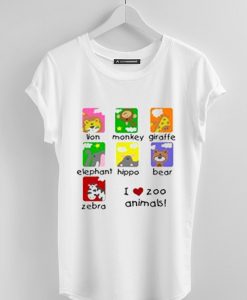 i love animal zoo t shirts
