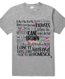 Kane Brown Songs Concert Fan T-Shirt