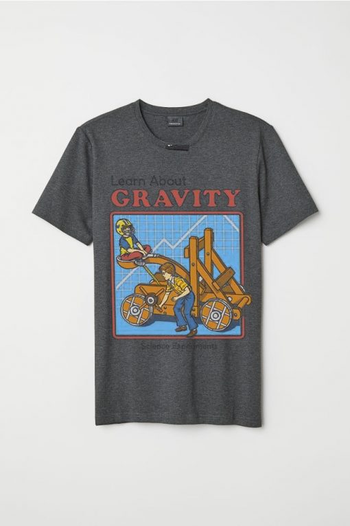 Learn About Gravity Grey T shirts