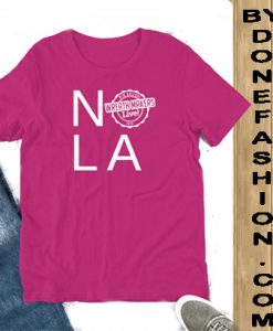 Nola Wreath Makers Live 2019 New Orleans T-Shirt pink