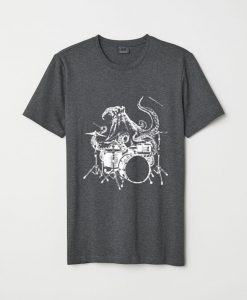 Octopus Playing Drums Men's T-Shirt