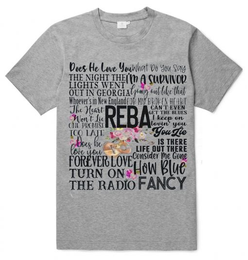 Reba Songs Concert Fan T-Shirt
