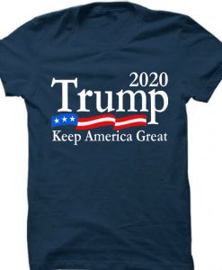 Trump 2020 Keep America Great USA Flag blue naval
