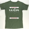 WIN Unisex green T-Shirt