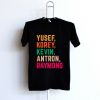 Yusef Kevin Antron Korey and Raymond black t shirts