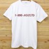 1 800 Agustd New white t shirts