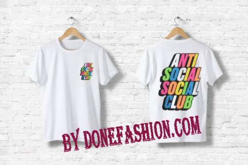 Anti Social Social Club Rainbow Block T Shirt