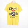 Coors banquet beer Vintage yellow t shirt