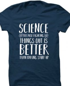 Funny Science Shirt blue