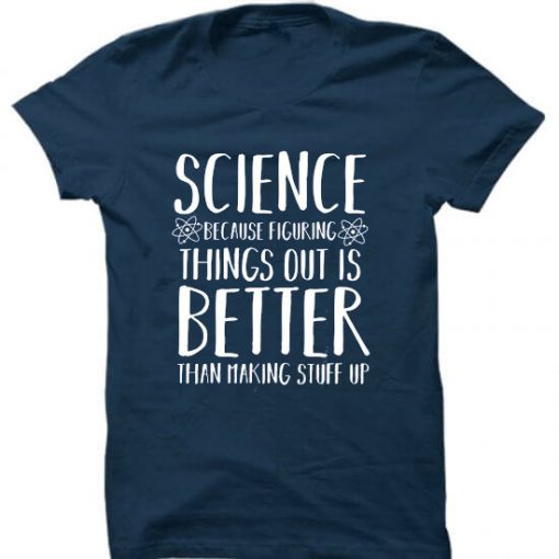 Funny Science Shirt blue