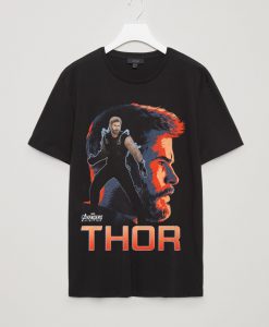 Infinity War Thor View Mens Graphci Balck T Shirt