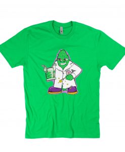 Professor Grablabz Extractz cartoon green shirts
