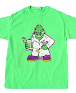 Professor Grablabz Extractz cartoon light green neon shirts