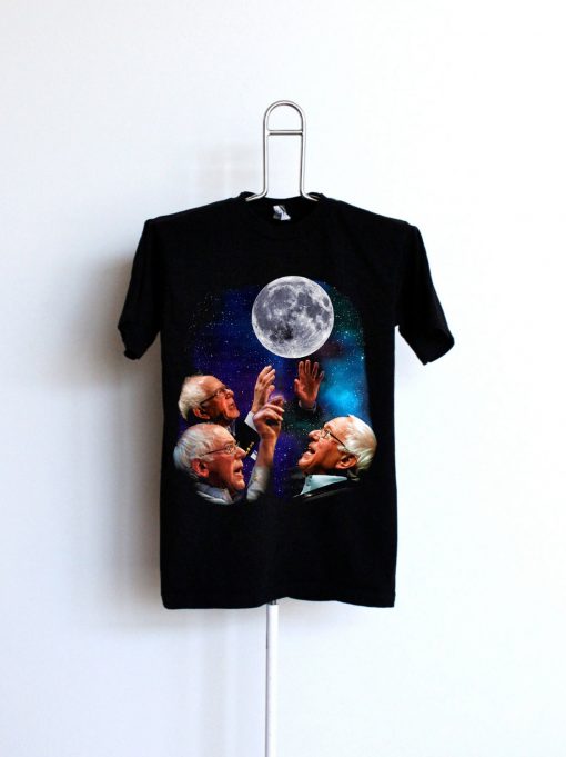 Three Bernie Sanders Moon T-shirt