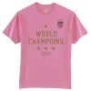 World Champions United States Women’s Soccer Cup 2019 pink T Shirt