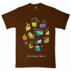 Birb's Daily To-Do List Unisex Brown T-Shirt