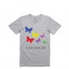 Buterfly Grey Cold Play Tees