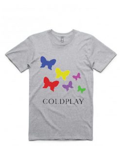 Buterfly Grey Cold Play Tees