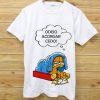 Camiseta Camisa Odeio Acordar Cedo Garfield