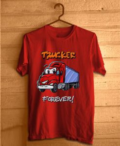Cartoon Truck Young Red T-Shirt