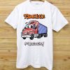 Cartoon Truck Young White T-Shirt