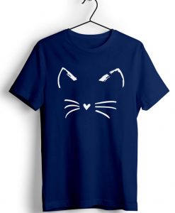 Cat Shirt Kitty Kitten Blue Naval T Shirt