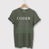 Coder computer Green Army T shirts
