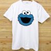 Cookie Monster Cartoon White Tees