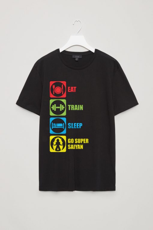 Eat, Train, Sleep, Go Super Saiyan T Shirt