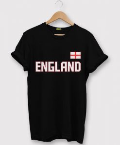 England National Team Men's Black T-shirt