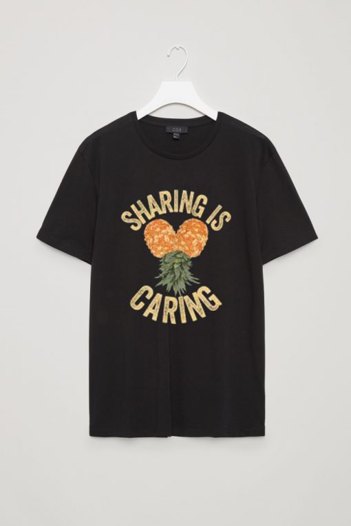Funny Sharing is Caring Pineapple Swinger T shirts