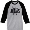 Jonas Brothers Forever Grey Baseball Tshirts