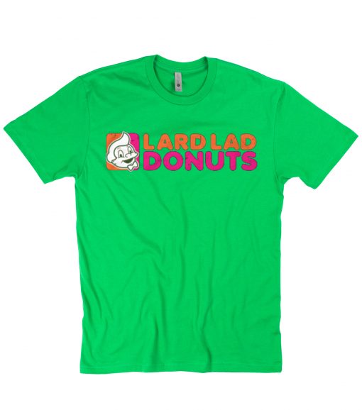 Lard Lad Donuts Green T Shirt