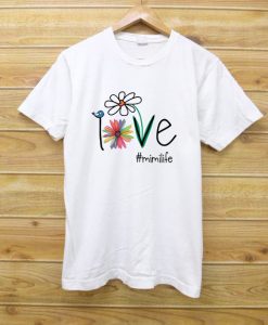 Love Mimilife One Another Bird Daisy Flower Peace shirt