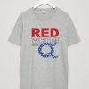 Qanon Red White and Q Men's GreyT-Shirt