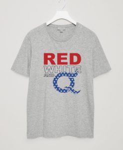 Qanon Red White and Q Men's GreyT-Shirt