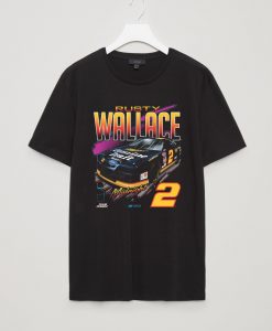 Rusty Wallace Black Vintage Car T-Shirt