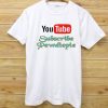 SUBSCRIBE PEWDIEPIE YOU TUBE WHITE TEE